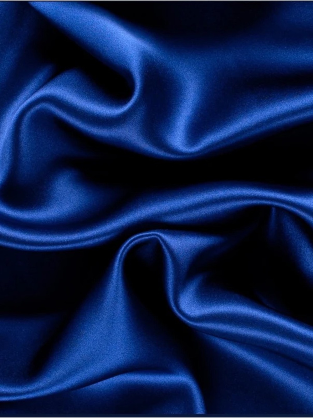 Royal Blue Satin Fabric less than a yard